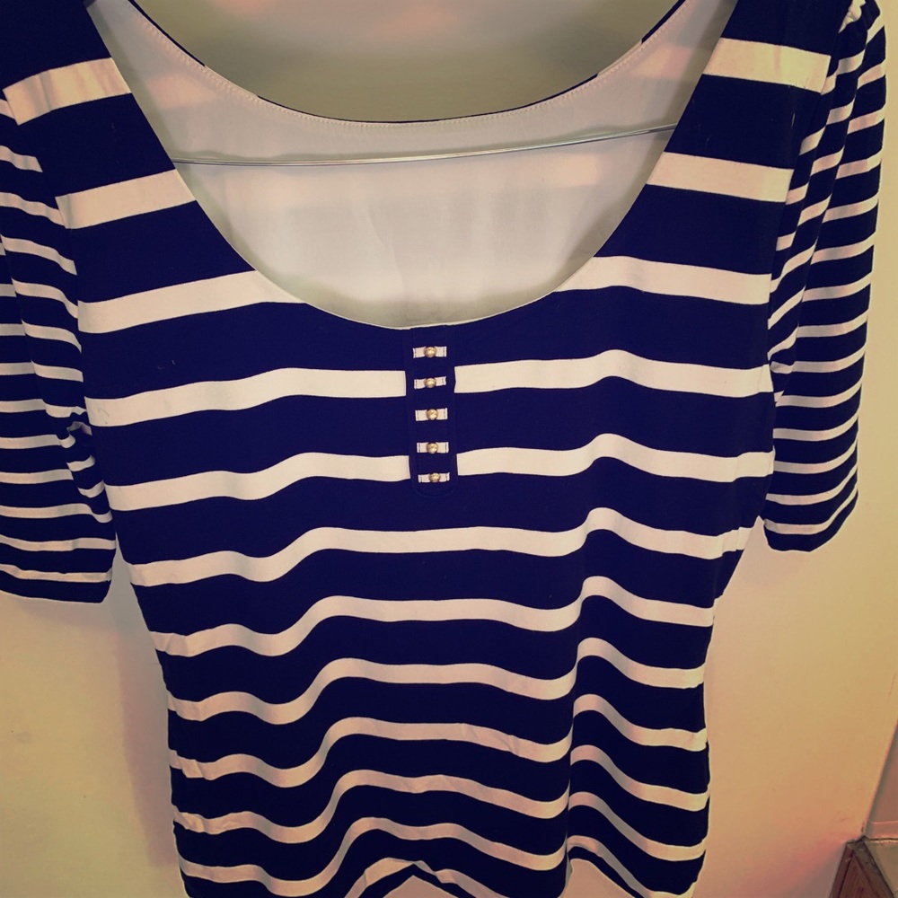 White House Black Market striped T-shirt M